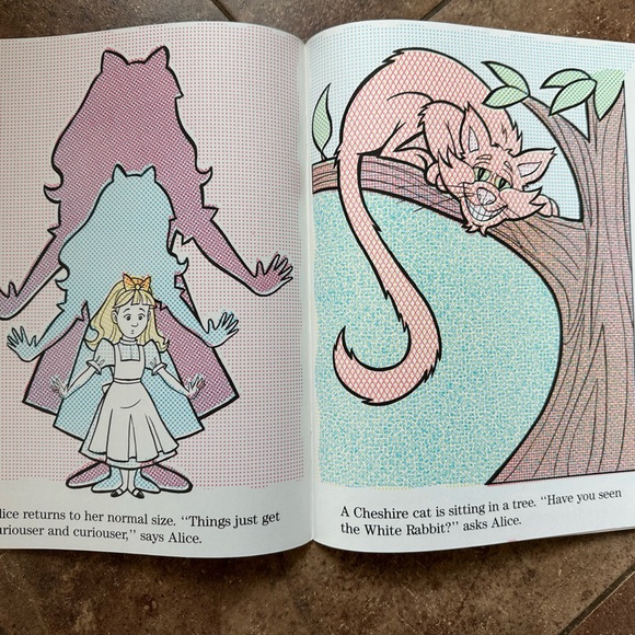 Vintage 1994 Alice in Wonderland Paint with water & dot to dot new unused - Picture 5 of 11